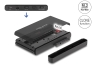 64190 Delock Convertidor USB Type-C™ para 1 x SSD M.2 NVMe + 1 x SATA SSD / HDD con función de clonación