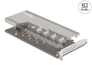90079 Delock Tarjeta PCI Express 4.0 x16 a 4 x interna NVMe M.2 Key M con disipador de calor y ventilador - Bifurcación