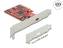 89035 Delock Κάρτα PCI Express x4 προς 1 x εξωτερική SuperSpeed USB 20 Gbps (USB 3.2 Gen 2x2) USB Type-C™, θηλυκό - 3 A