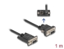 87837 Delock Serial Cable RS-232 D-Sub9 female to D-Sub9 female Power Connection at Pin 9 1 m