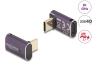 60289 Delock USB Adapter 40 Gbps USB Type-C™ PD 3.1 240 W Stecker zu Buchse gewinkelt 8K 60 Hz Metall