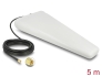 12002 Delock LTE Antenna SMA plug 9 - 11 dB directional with connection cable (RG-58, 5 m) white outdoor