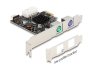 90049 Delock Karta PCI Express x1 do 2 x PS/2 i Pin header USB - konstrukcja niskoprofilowa
