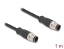 80847 Delock M12 Cable D-coded 4 pin male to male PVC 1 m