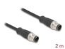80848 Delock M12 Cable D-coded 4 pin male to male PVC 2 m