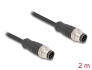 80807 Delock M12 Cable A-coded 8 pin male to male PVC 2 m