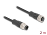 80804 Delock M12 Cable A-coded 8 pin male to female PVC 2 m