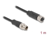 80860 Delock M12 Cable X-coded 8 pin male to female PVC 1 m