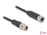 80861 Delock M12 Cable X-coded 8 pin male to female PVC 2 m