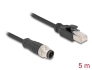 80811 Delock M12 Cable A-coded 8 pin male to RJ45 male PVC 5 m