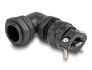 60593 Delock Cable Gland with strain relief and bending protection 90° angled PG11 black