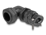 60597 Delock Cable Gland with strain relief and bending protection 90° angled PG16 black
