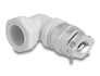 60613 Delock Cable Gland with strain relief and bending protection 90° angled PG21 grey