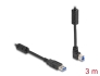 81106 Delock USB 5 Gbps kabel Typ-A samec na Typ-B samec 90° pravoúhlý nahoru 3 m
