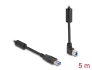 81107 Delock USB 5 Gpbs Kabel Typ-A hane till Typ-B hane 90° uppåtvinklad 5 m