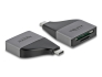 64117 Delock USB Type-C™-kortläsare för SD / MMC + Micro SD-minneskort – kompakt design