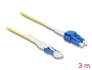 88315 Delock Câble de fibre optique CS à LC Duplex, mode simple, G657A2 / OS2 Uniboot 3 m