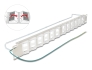 67066 Delock 19″ Keystone Patch Panel with 24 tiltable ports and strain relief