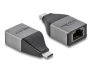 64118 Delock USB Type-C™ Adapter to Gigabit LAN 10/100/1000 Mbps – compact design
