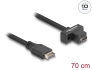 85776 Delock USB 10 Gbps cable Type-E Key A 20 pin male to USB Type-C™ female panel-mount 70 cm