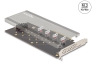 90079 Delock Karta PCI Express 4.0 x16 do 4 x wewnętrzny NVMe M.2 Key M odbiornikiem ciepła i wentylatorem rozdzielającym
