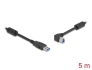 81103 Delock USB 5 Gbps kábel A-típusú dugó - B-típusú dugó 90° balra hajlítva 1 m
