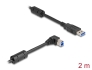 81109 Delock USB 5 Gbps kabel Typ-A samec na Typ-B samec 90° zahnutá doprava 2 m