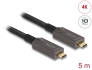 84146 Delock Aktives Optisches USB-C™ Video + Daten + PD Kabel 5 m