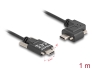 80956 Delock Cable USB 2.0 USB Type-C™ macho con tornillos a USB Type-C™ macho con tornillos acodado a la izquierda / la derecha PD 3.0 60 W 1 m