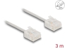 80770 Delock RJ45 Network Cable Cat.6 UTP Ultra Slim 3 m grey with short plugs