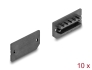 64286 Delock Κάλυμμα Σκόνης για USB Τύπου-E Key A ή Key B θηλυκό 10 τεμάχια σε μαύρο χρώμα