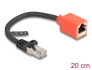 88197 Delock RJ45 Device Protection Adapter Cat.6A S/FTP 20 cm (Break Away Adapter)