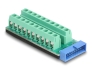 67190 Delock USB base de conexiones macho a Adaptador de bloque de terminales de 20 pines