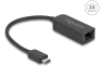 66645 Delock Adapter USB Type-C™ Stecker zu 2,5 Gigabit LAN kompakt