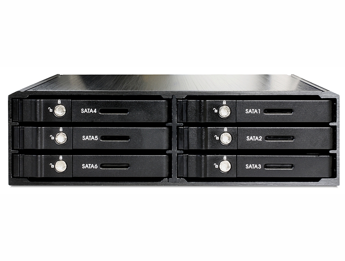 Delock Products 47221 Delock 5.25″ Mobile Rack for 6 x 2.5″ SATA HDD / SSD