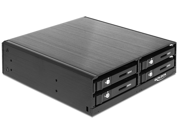 Delock Products 47220 Delock 5.25″ Mobile Rack for 4 x 2.5″ SATA HDD / SSD