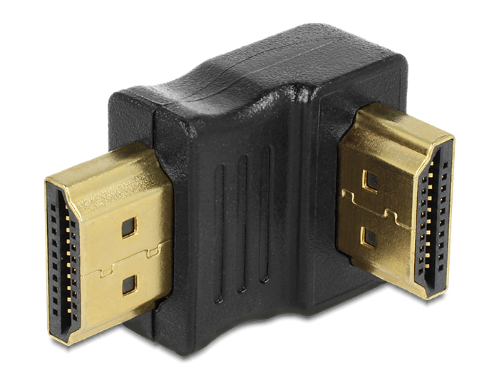 Byttehandel Trampe Smadre Delock Products 65073 Delock Adapter HDMI male to HDMI male 90° down