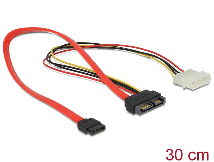 Delock Products 84361 Delock Extension cable SATA 6 Gb/s 22 pin plug > SATA  22 pin receptacle (5 V + 12 V) 50 cm