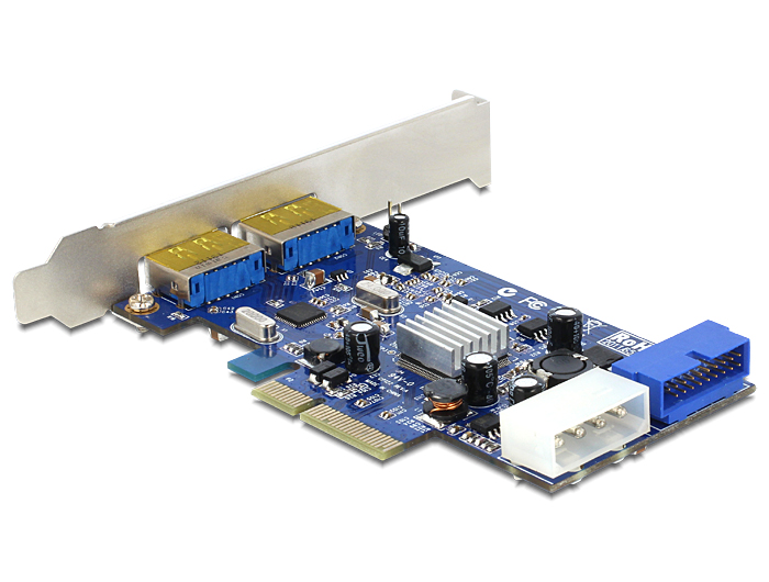 e-SATA, USB 2.0 Delock PCI-e Karte 2x Multiport 