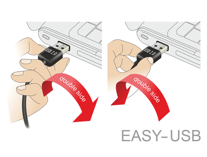 Delock Vers SATA USB 3.0/USB 2.0 22 Épingler Adaptateur Noir