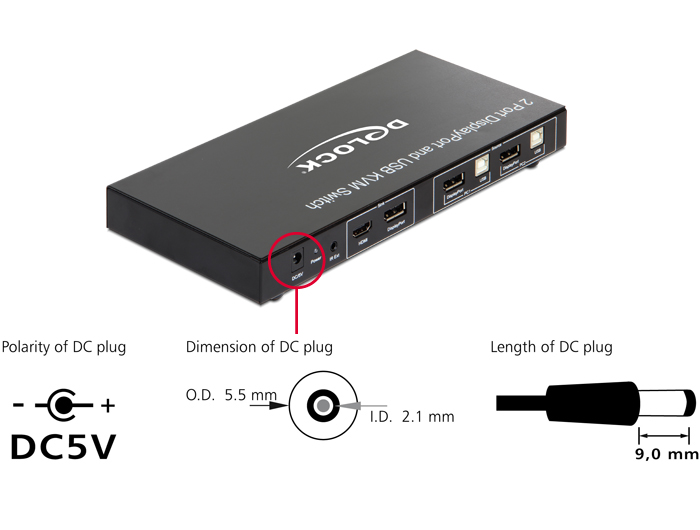 Delock Products 11482 Delock DisplayPort 1.4 KVM Switch 8K 30 Hz