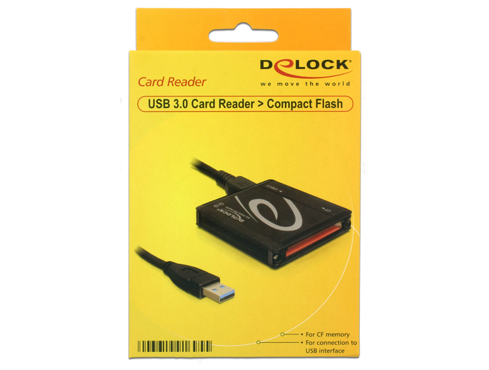Delock Produits 91500 Delock Lecteur de carte USB 3.0 pour cartes de  mémoire Compact Flash ou Micro SD