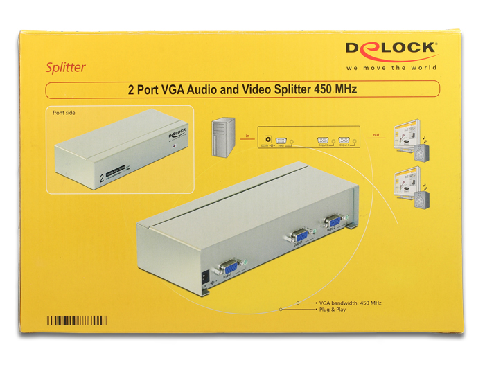 Adaptateur Mini HDMI vers VGA avec sortie audio jack Delock 65588, VGA /  DVI