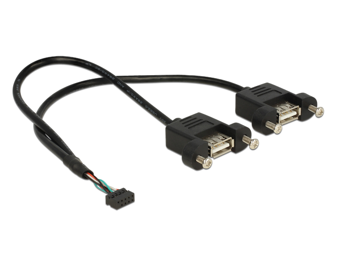 Delock Productos 85664 Delock Cable macho USB 2.0 Tipo-A > 2 hilos abiertos  de alimentación de 1,5 m Raspberry Pi