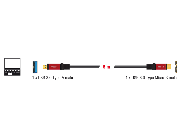 Lindy 36763 câble USB 3 m USB 3.2 Gen 1 (3.1 Gen 1) USB A Noir Rallonge USB  3.2 type A, 5Gbit/s, Anthra Line, 3m (36763) prix Maroc