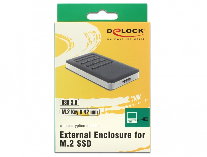 DELOCK 42600: Boitier externe pour M.2 NVMe PCIe SSD, USB 3.1 chez reichelt  elektronik