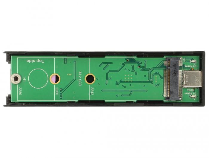 Adaptateur de boîtier SSD M.2 NVMe, sans outil, USB C 3.1