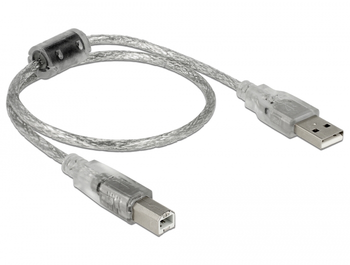 Câble USB type A mâle vers USB type A femelle, semi rigide, Delock