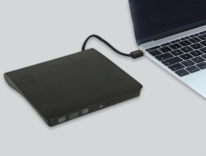 Delock Products 42603 Delock External Enclosure for 5.25″ Ultra Slim SATA Drives 9.5 mm to USB