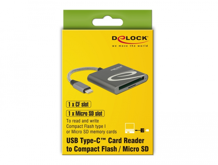 Delock Produits 91005 Delock Lecteur de carte USB Type-C™ pour
